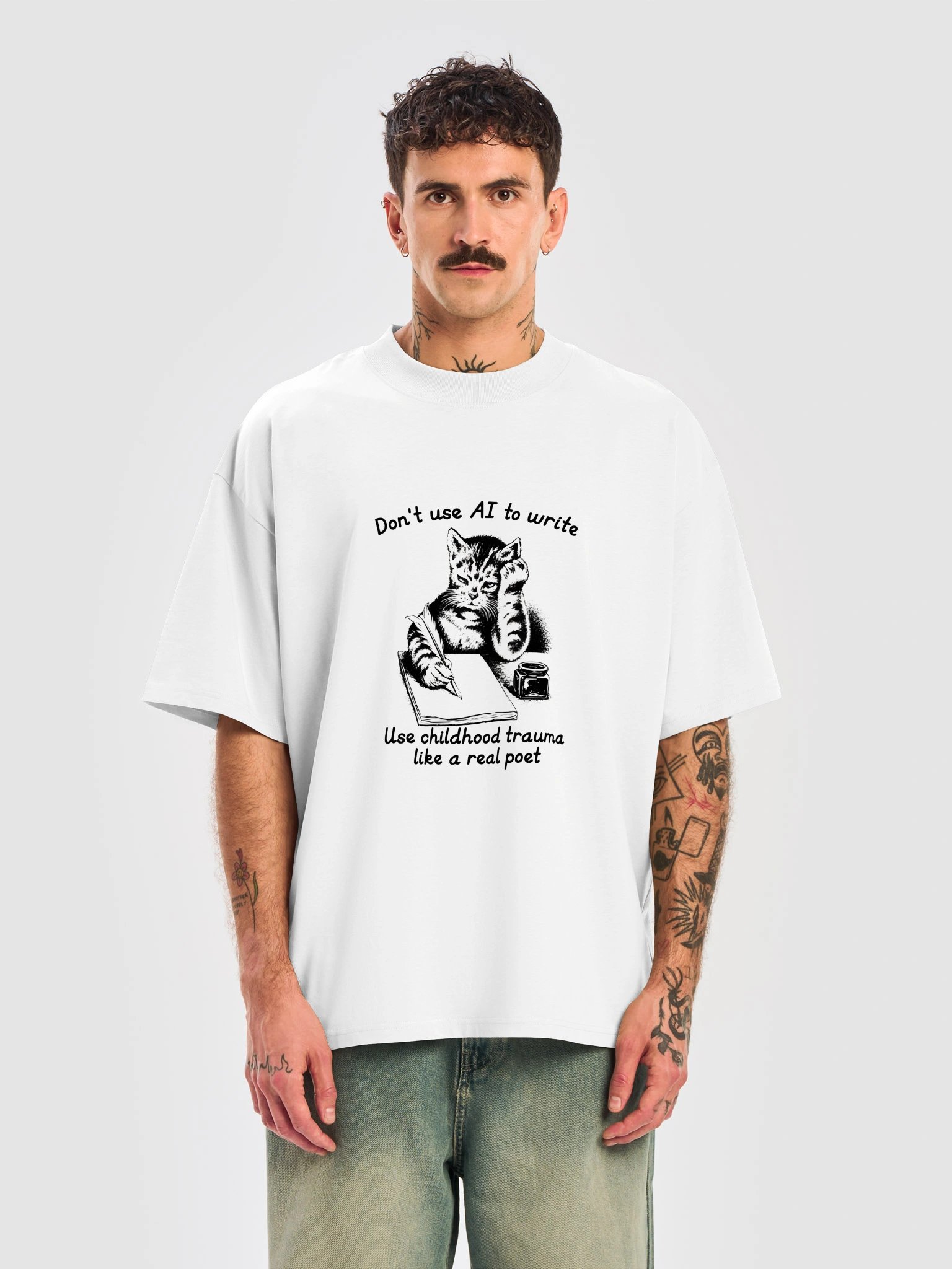 Don't Use AI To Write, Use Childhood Trauma Like A Real Poet Shirt product image (111)