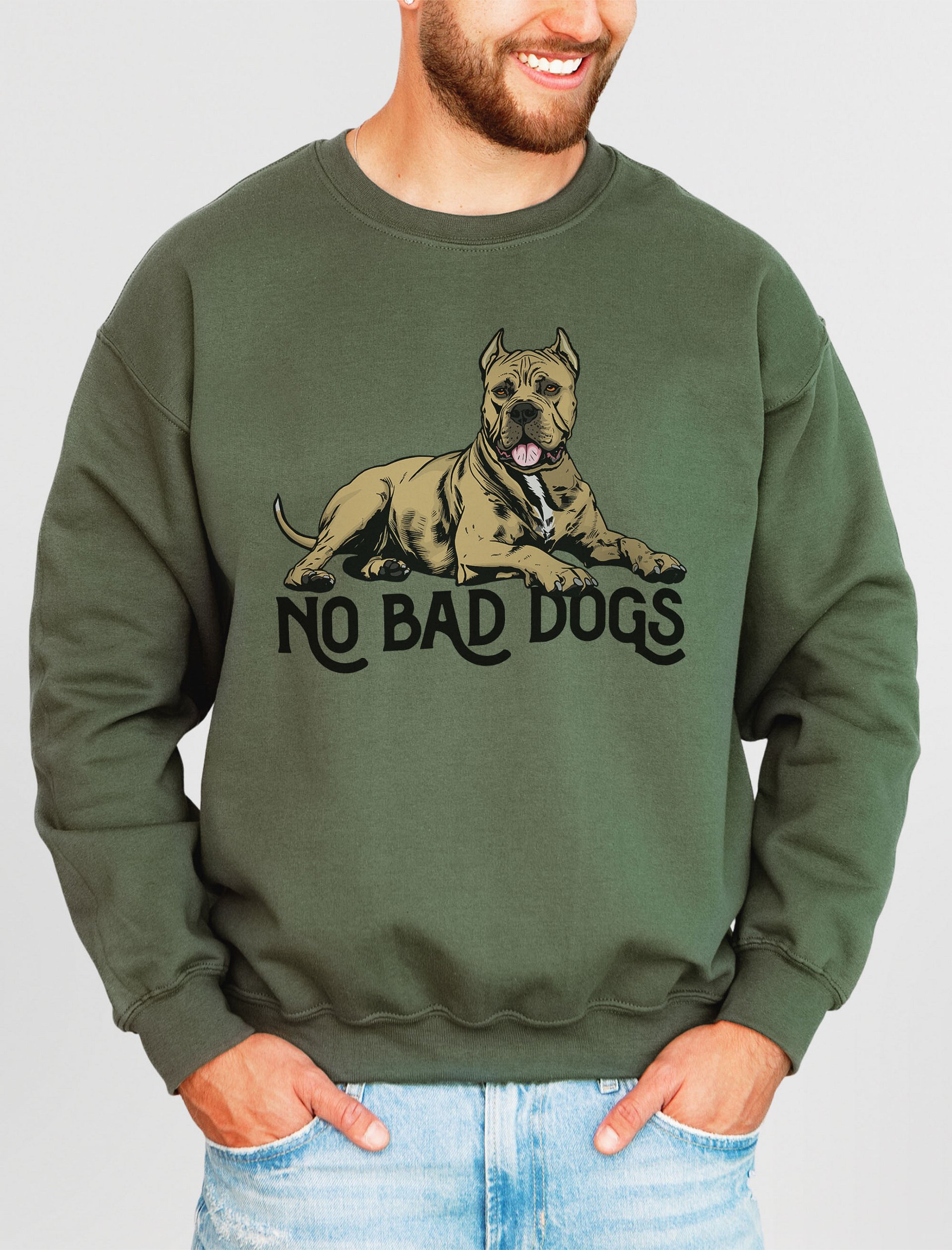 No Bad Dogs Sweatshirt of a Cane Corso(Fawn) | Funny Shirt for Cane Corso Paw-rents product image (2)