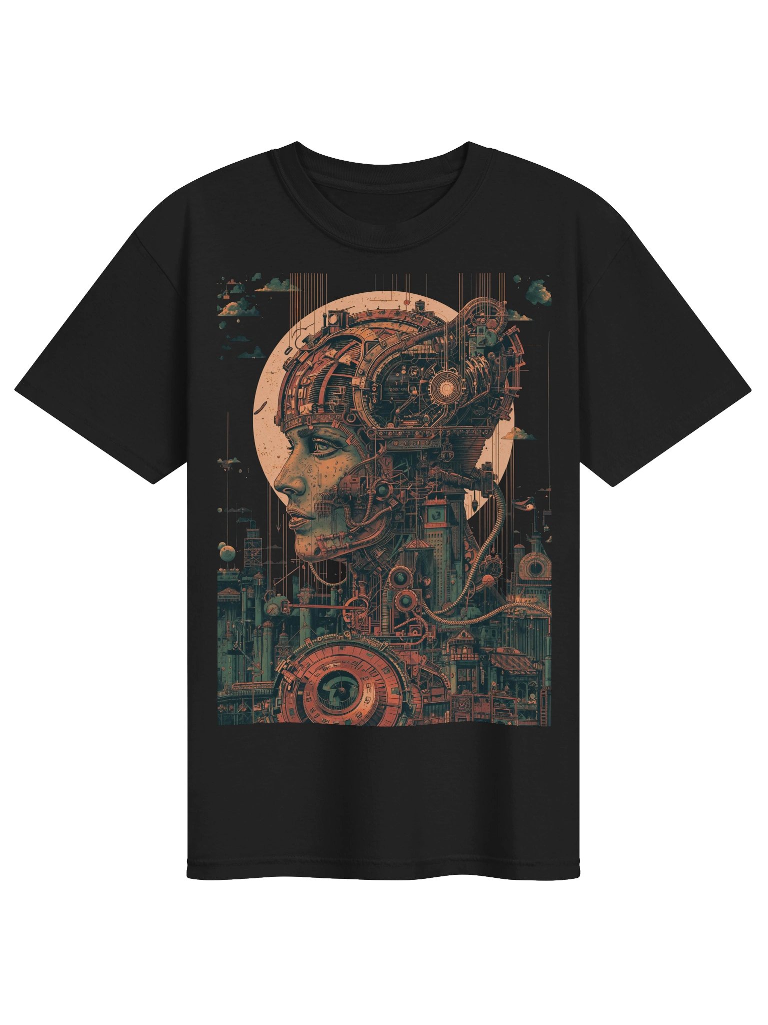 Cybernetic Muse Sci-Fi Heavyweight Shirt product image (1)