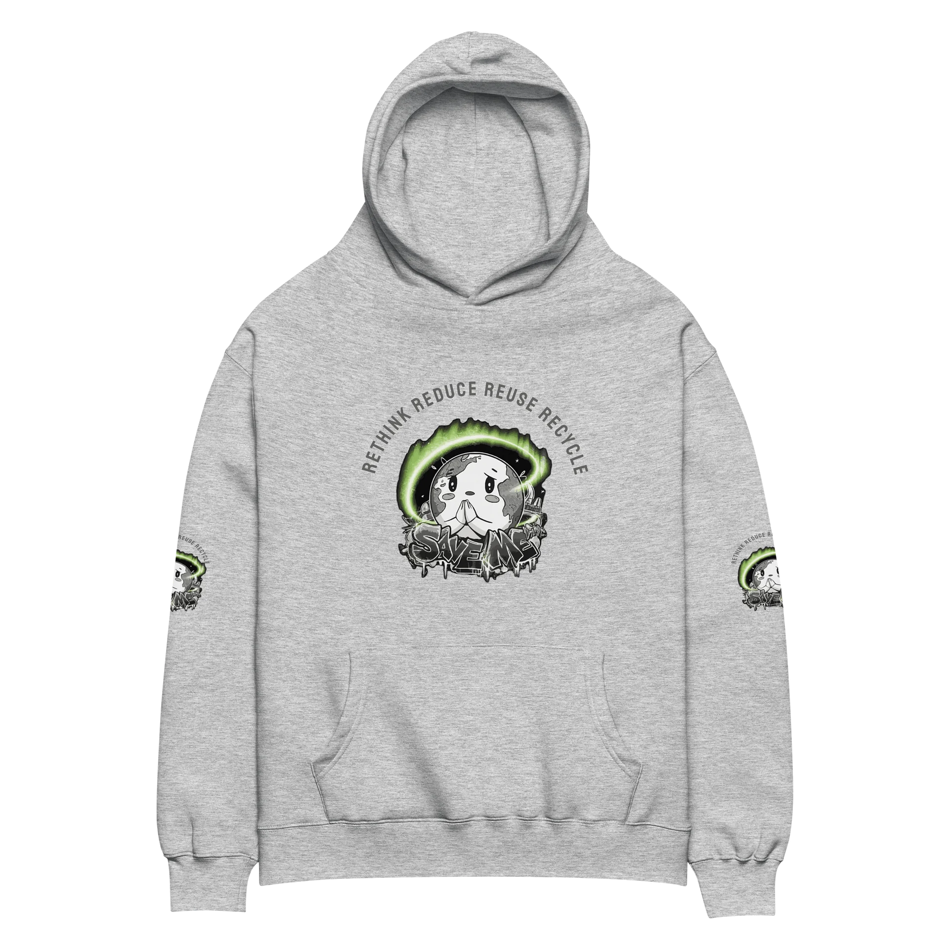 Save Me Unisex Premium Oversized Hoodie | Bold Style for a Greener Future product image (2)