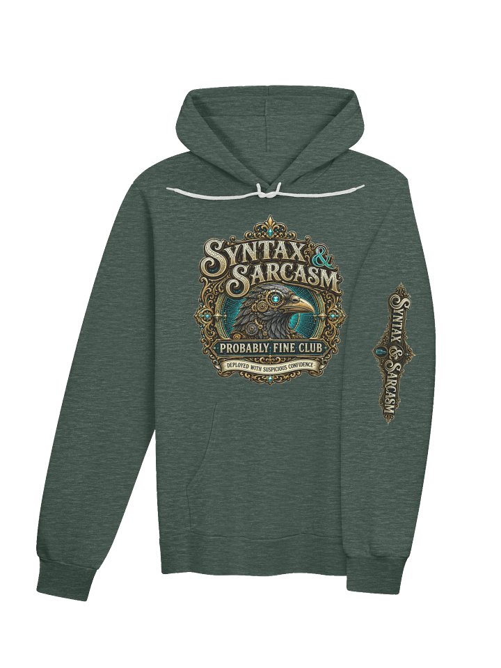 Syntax & Sarcasm Probably Fine Club Hoodie product image (22)