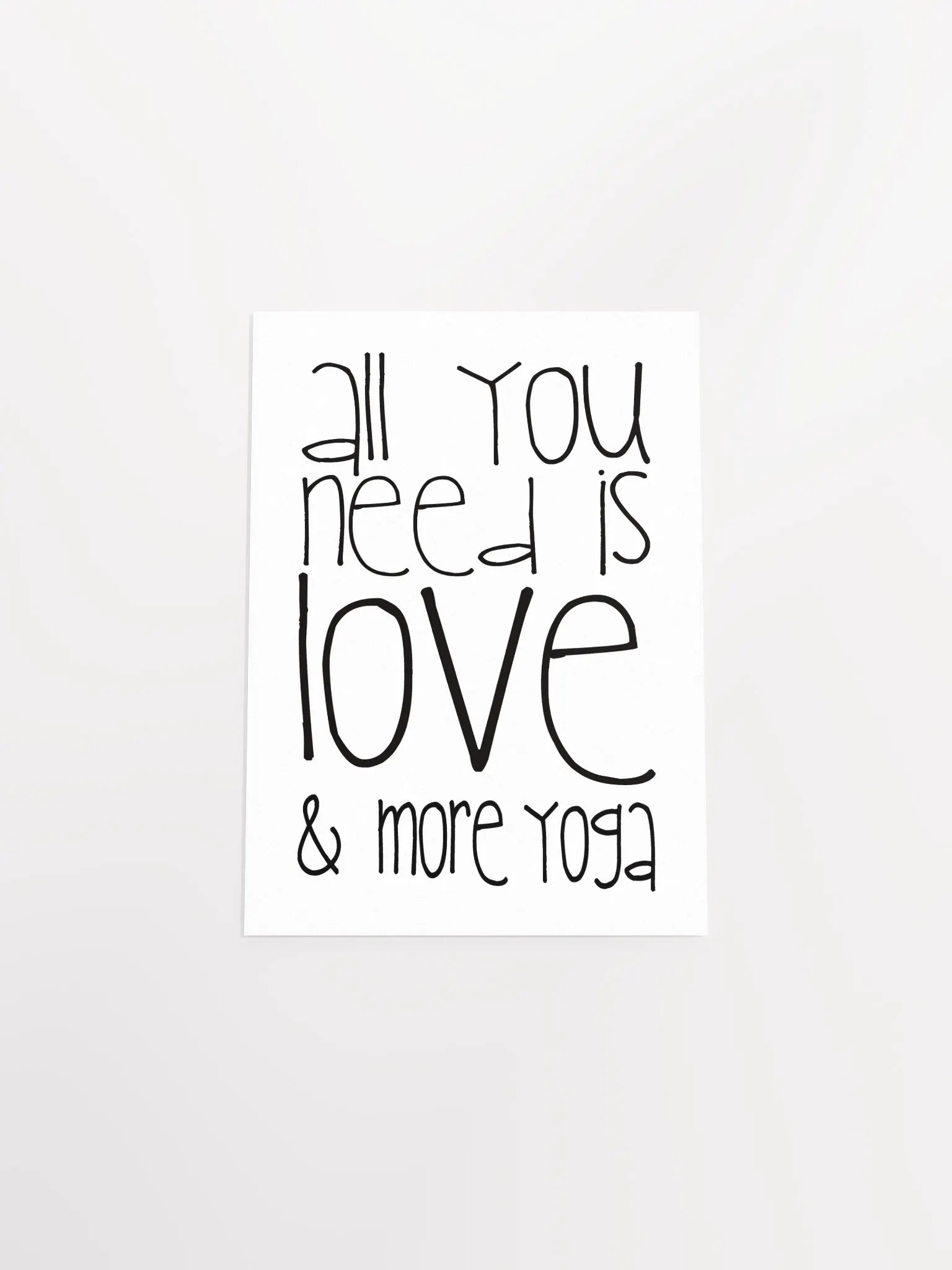 Love & Yoga Whimsical Poster product image (33)