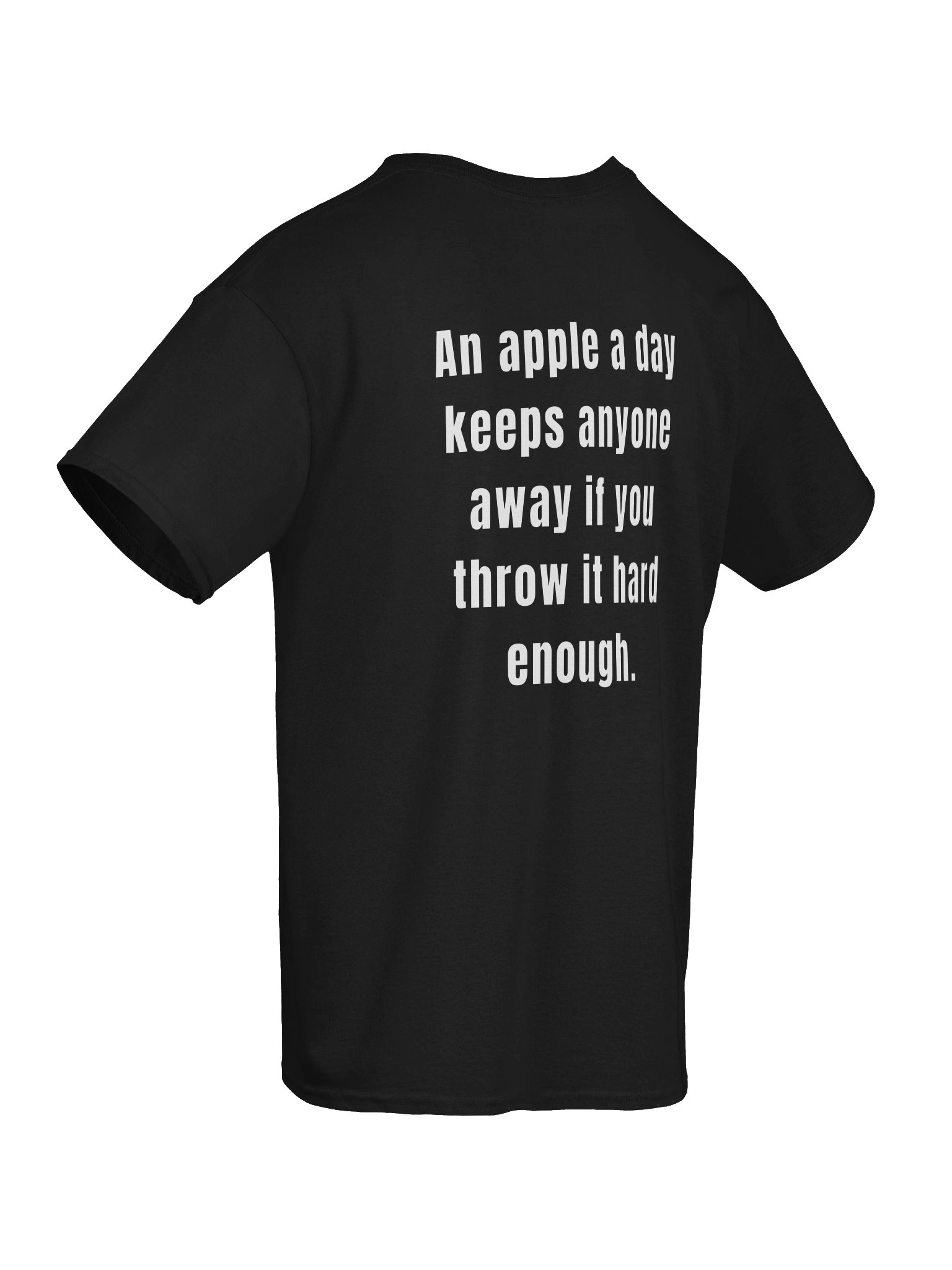 An Apple a day keeps anyone away Funny T-shirt product image (4)