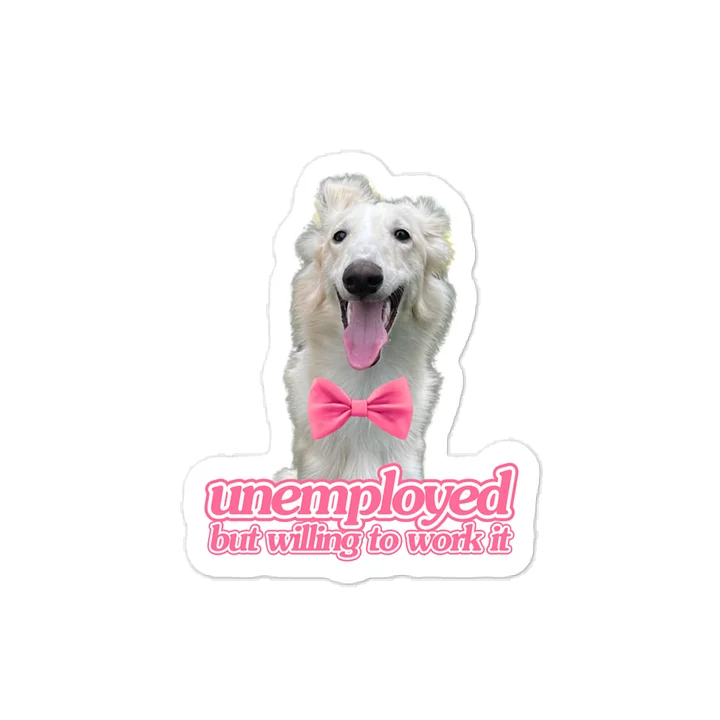 Unemployed Sticker product image (1)
