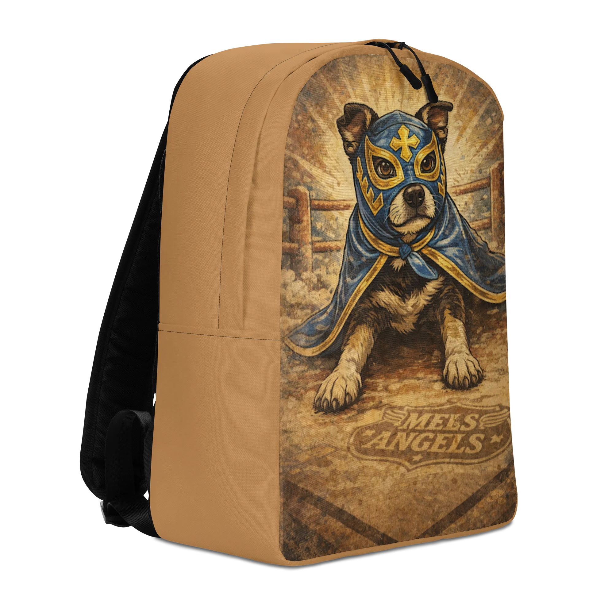 Los Guardianes Luchadores All-Over Print Backpack – Vintage Lucha Libre Dog Travel & School Bag product image (7)