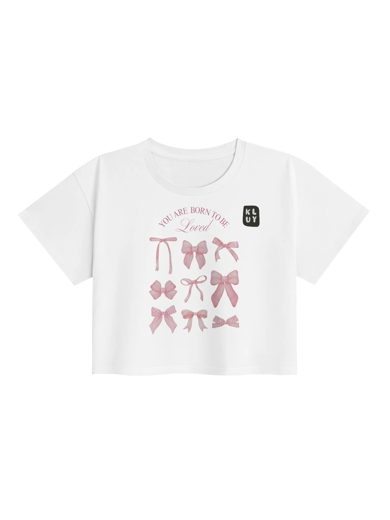 Kluy “Born to Be Loved” Crop Top product image (25)