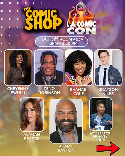 PANELS & SIGNINGS at LA COMIC CON! 😍 Join us for a special The Comic Shop series panel Saturday with special guests Alanah Pe...