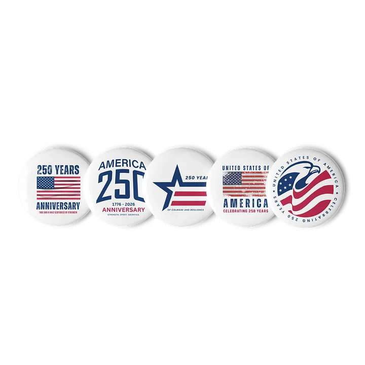 250 Years Anniversary Pin Button Set product image (1)