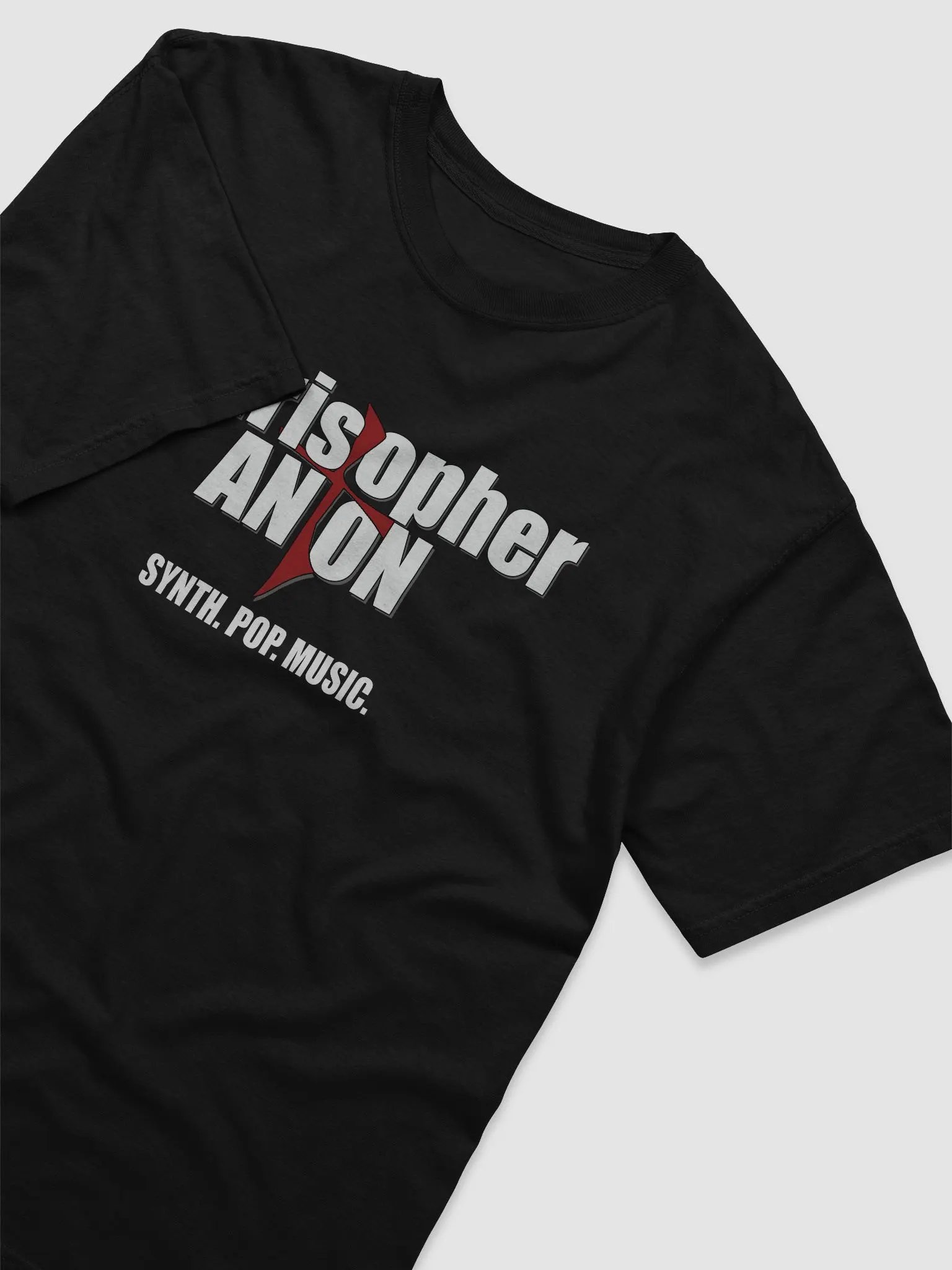 christopher ANTON - Logo SYNTH. POP. MUSIC. T-Shirt product image (3)