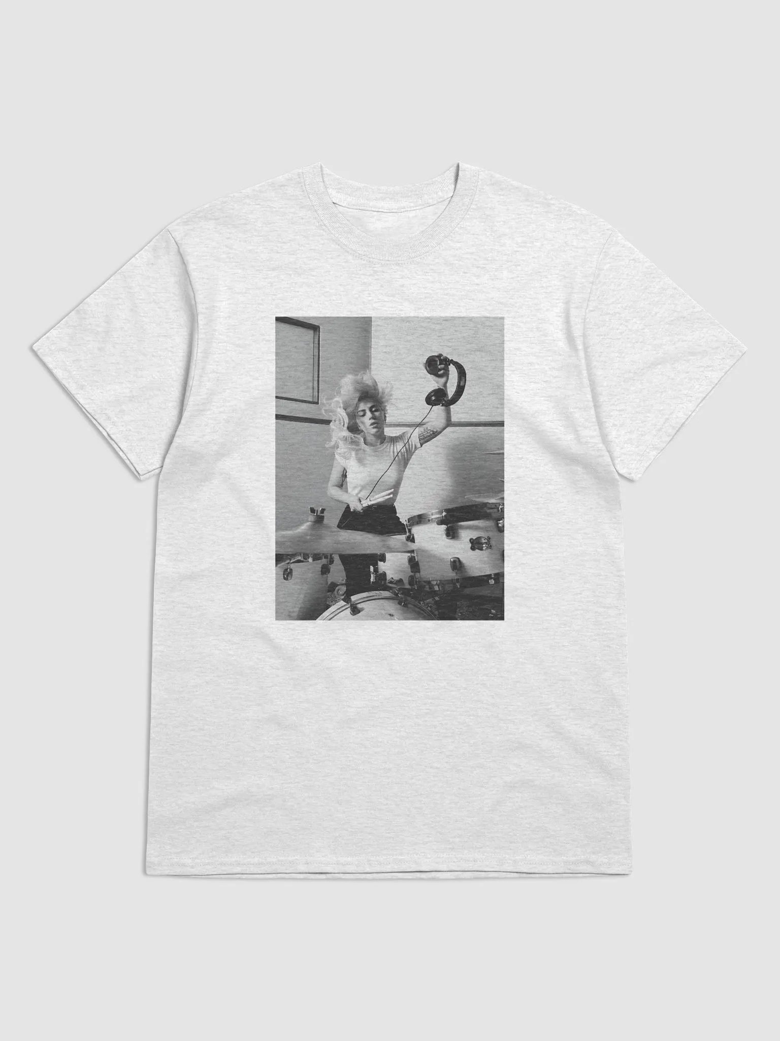 Lady Gaga Playing Drum Tshirt product image (1)
