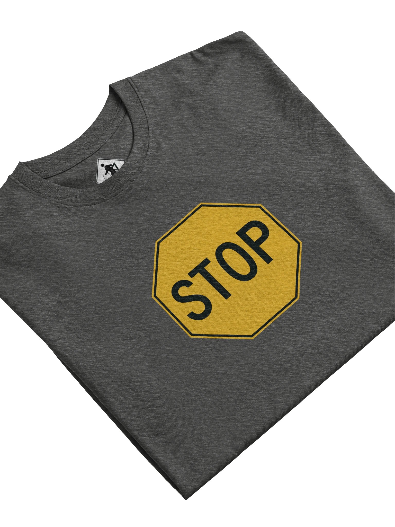 Yellow Stop Sign Heavyweight Tee product image (11)