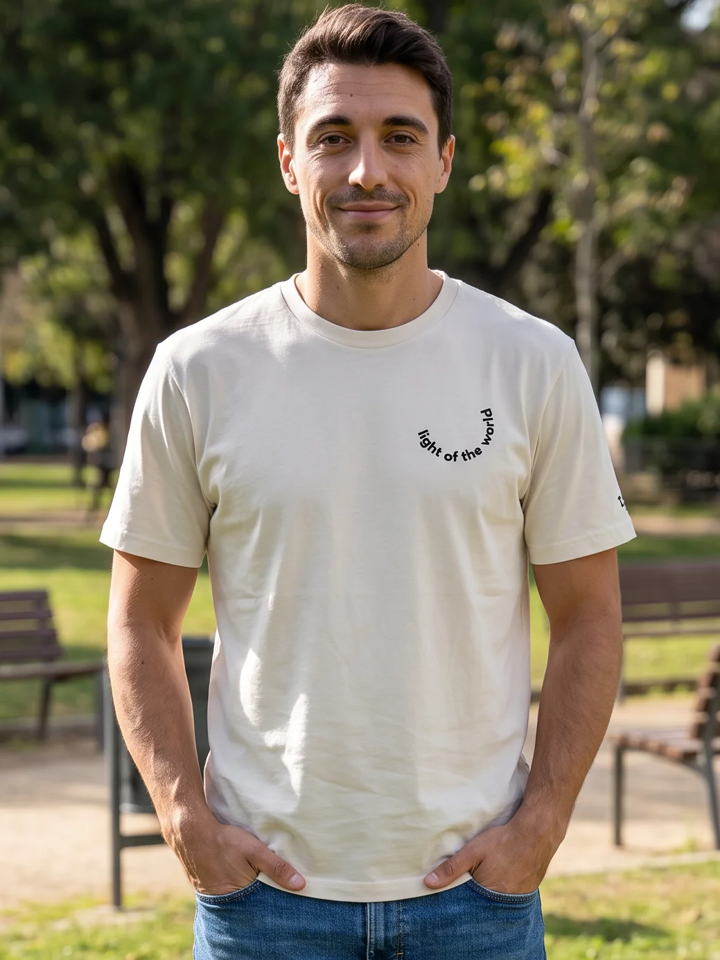 T-Shirt Light of the World - Black product image (2)