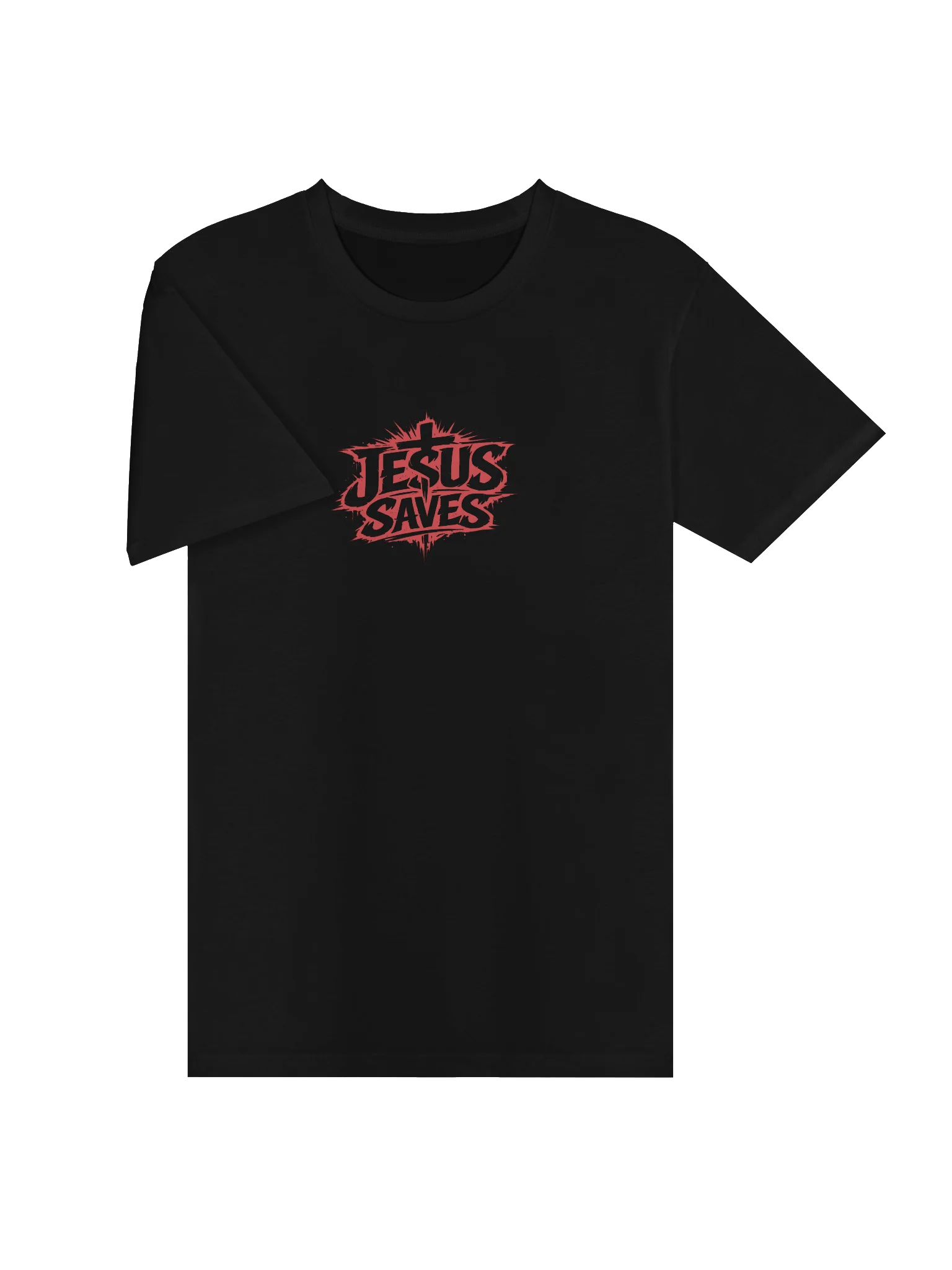 Jesus Saves T-shirt (red text) product image (11)