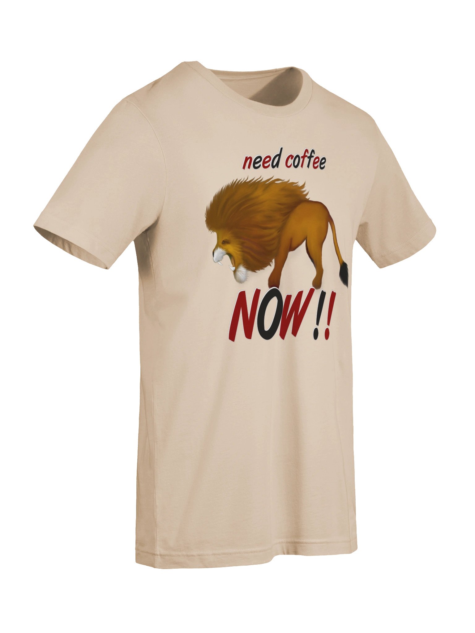 Lion "Need Coffee NOW" T-Shirt. Women's Bella+Canvas Supersoft T-Shirt product image (4)