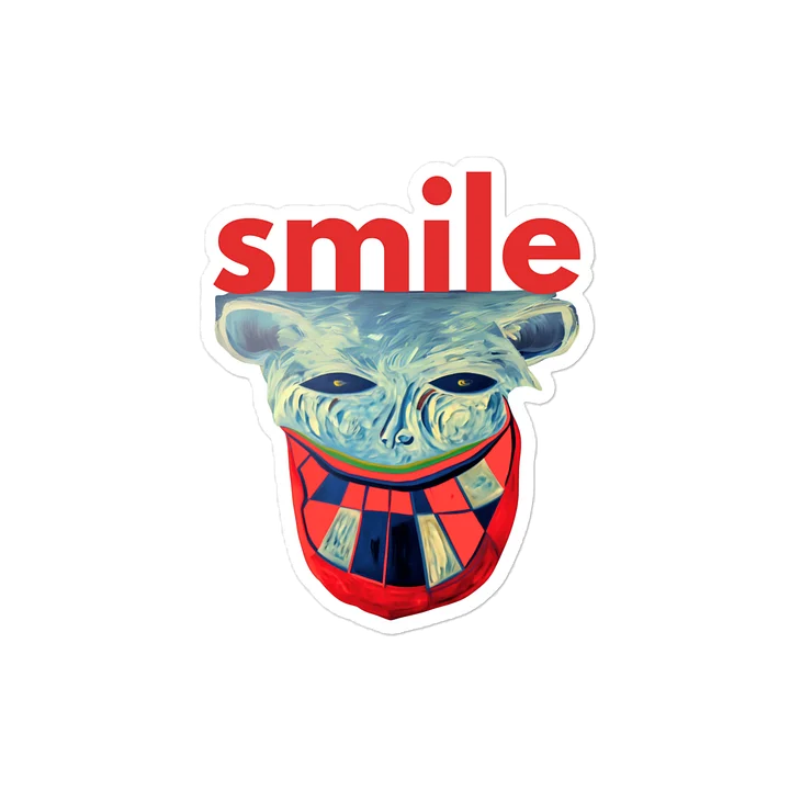 Smile Face Kiss Cut Sticker product image (2)