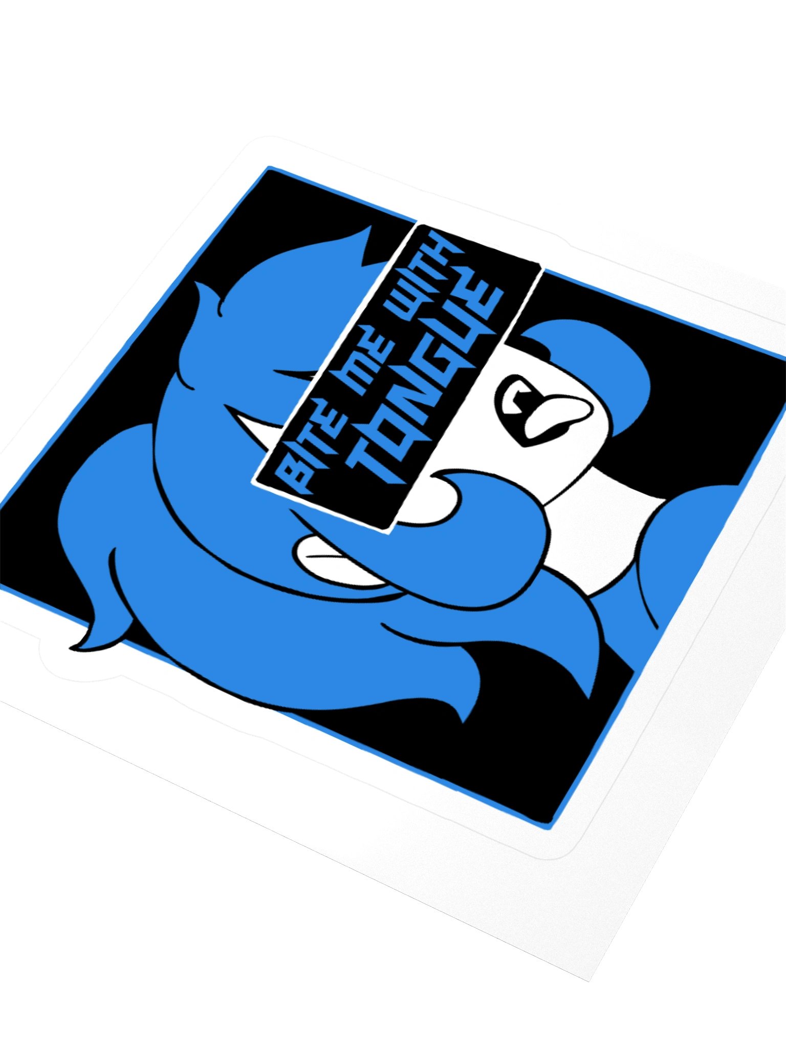 Bite Me Sticker - Blue product image (8)