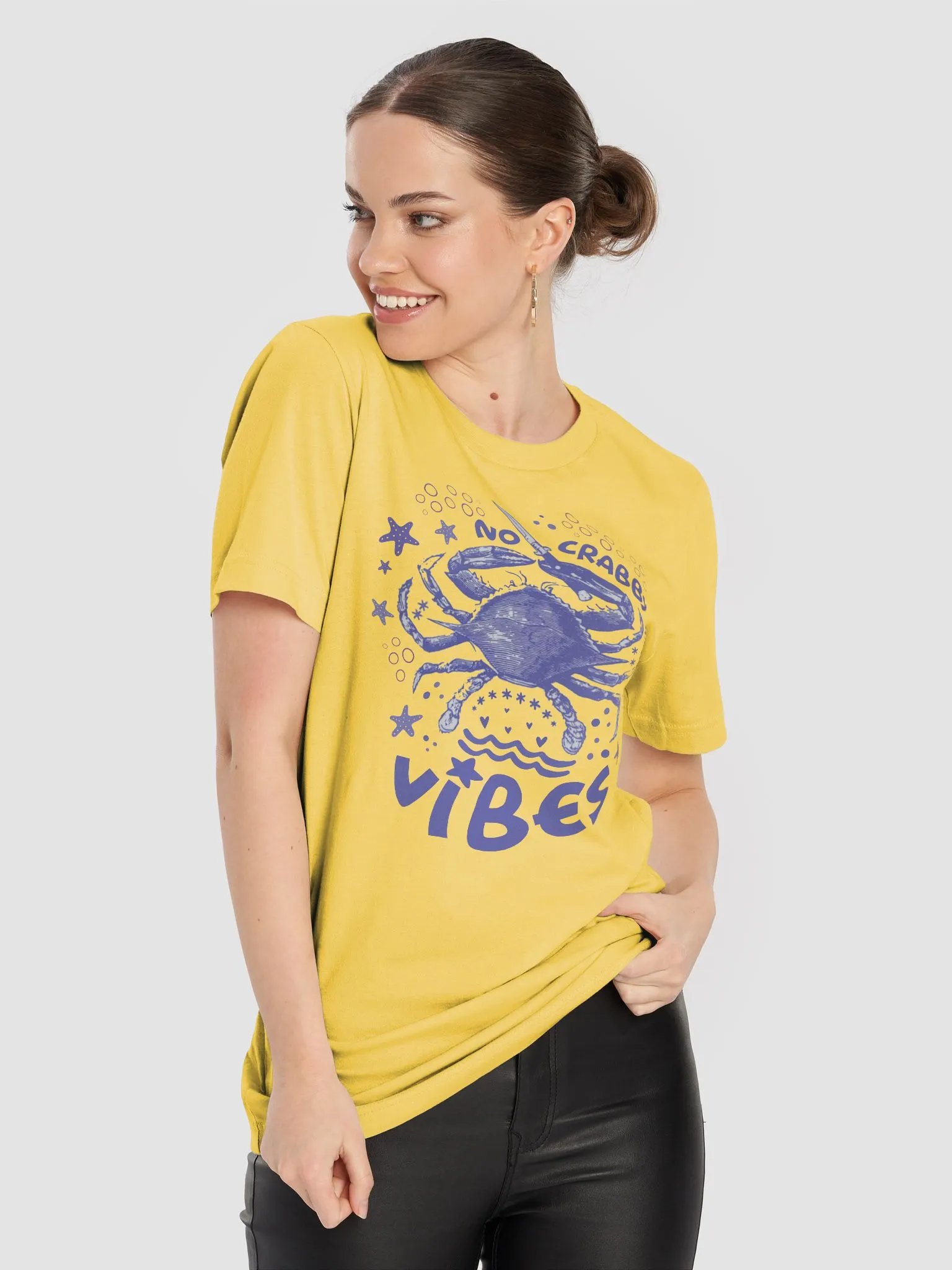 No Crabby Vibes Premium T-shirt product image (88)