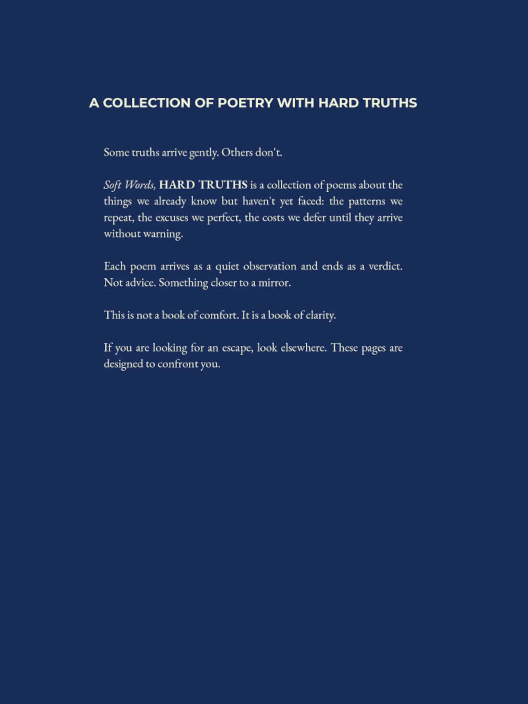 Soft Words, Hard Truths Author Signed Exclusive product image (2)