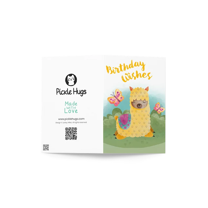 Llama Birthday Wishes Card product image (2)