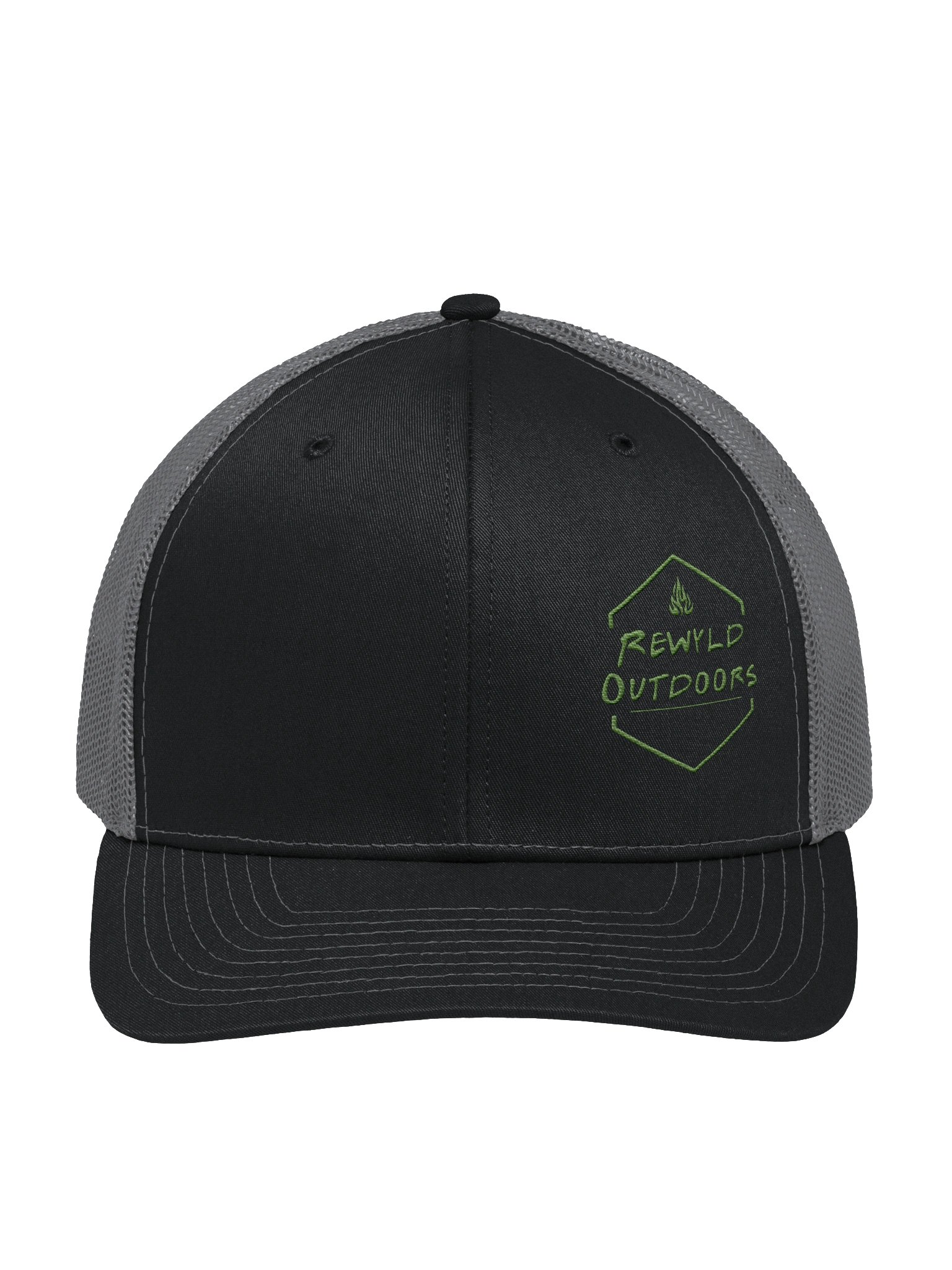 Rewyld Outdoors Green Diamond Trucker Hat product image (1)
