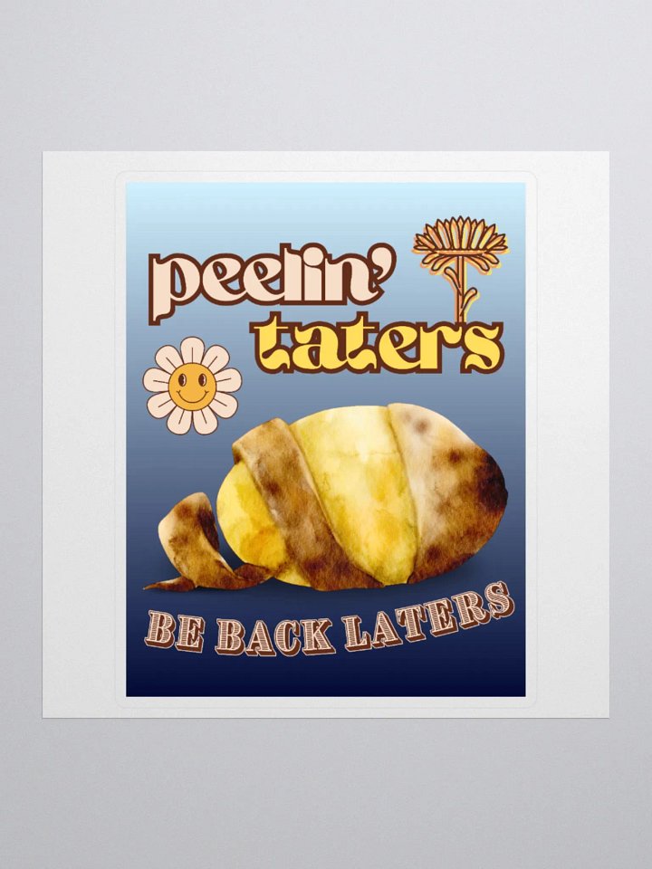 PEELIN' TATERS kiss-cut sticker product image (2)