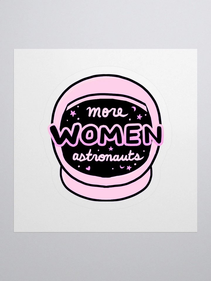 More Women Astronauts Sticker - Pink product image (1)