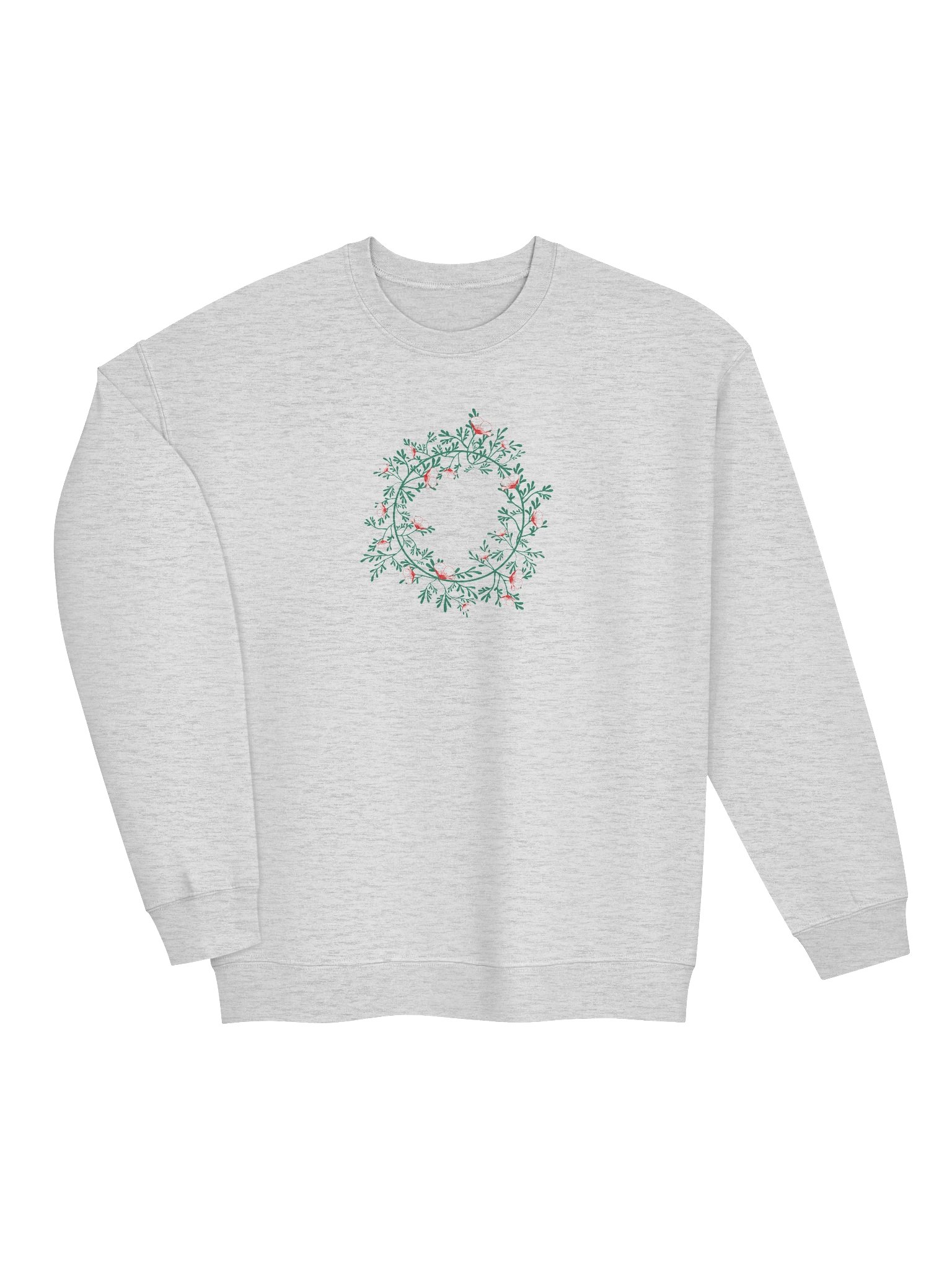 Poppy wreath sweatshirt (Peppermint) product image (9)