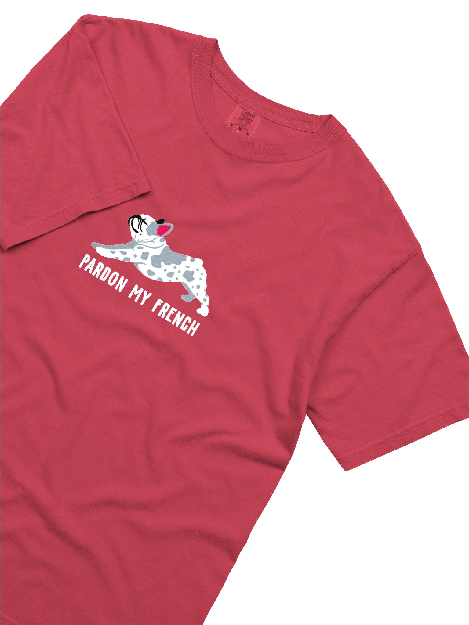 Pardon My French T-Shirt(Embroidered) of a French Bulldog(Merle) product image (8)
