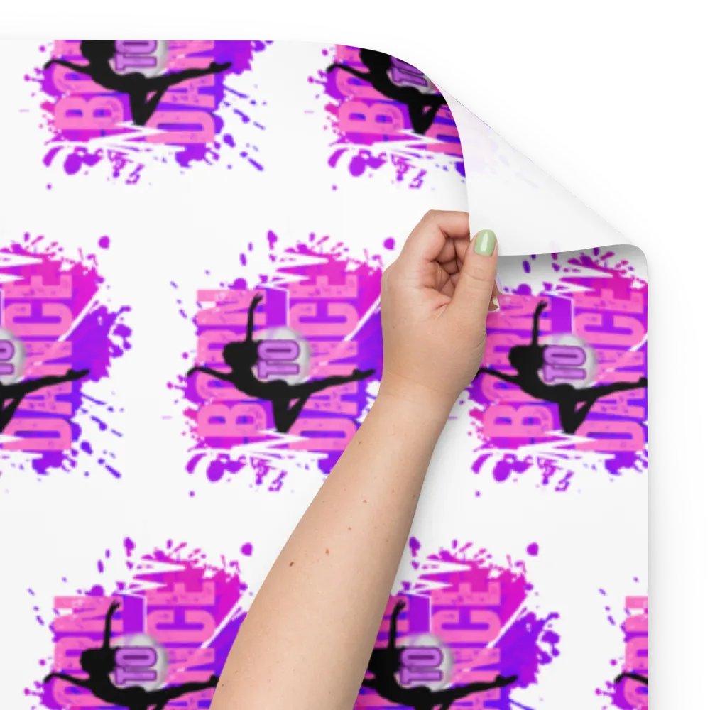 Born To Dance Melodic Moves Her Silhouette Wrapping Paper Set product image (9)