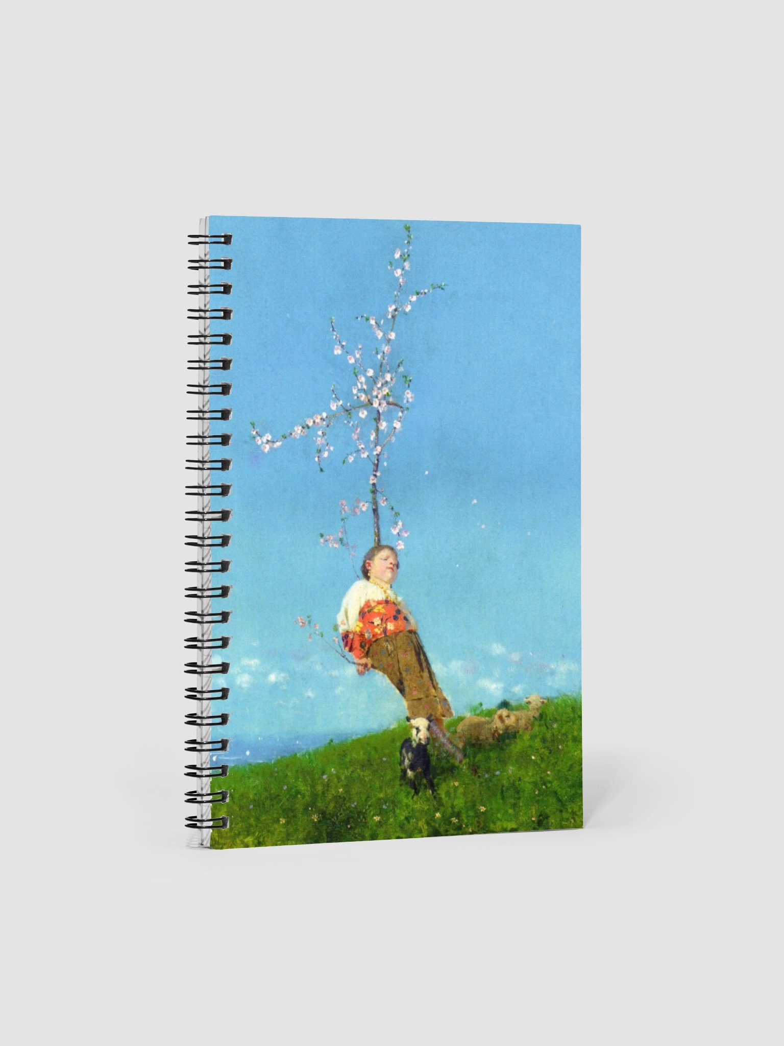 "Pastorcito de Cuento" by Francesco Paolo Michetti Spiral Notebook product image (4)