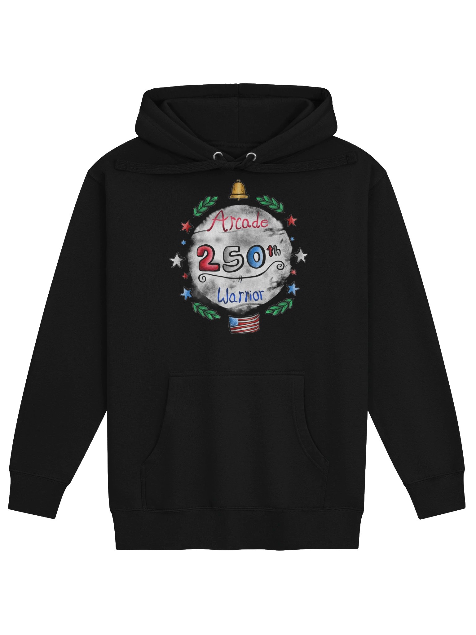 Arcade Warrior America 250 Unisex Hoodie product image (5)