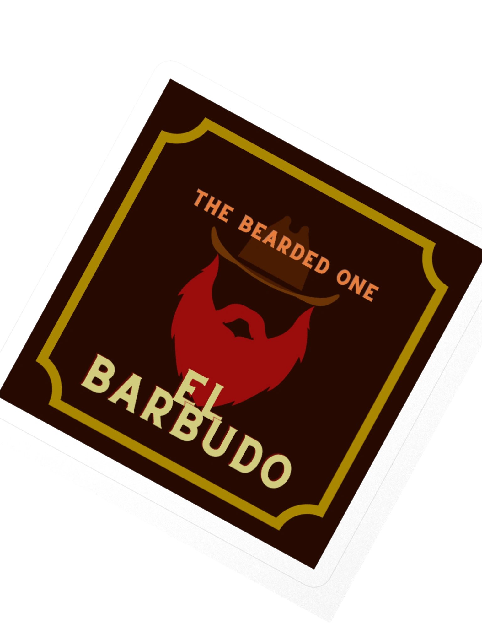 El Barbudo Square Sticker product image (2)