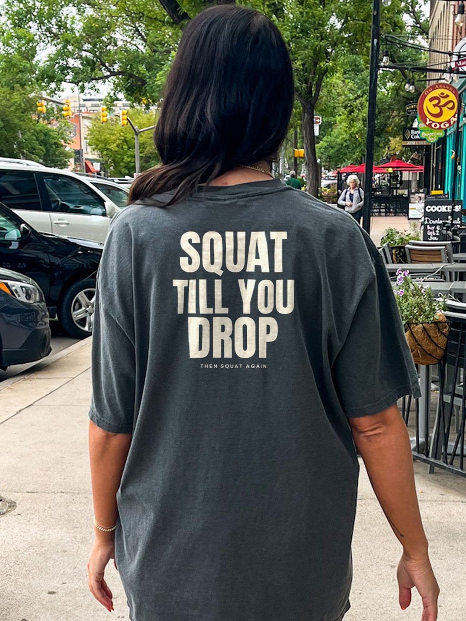Squat Till You Drop Oversized Gym Tee | Pump Cover product image (1)