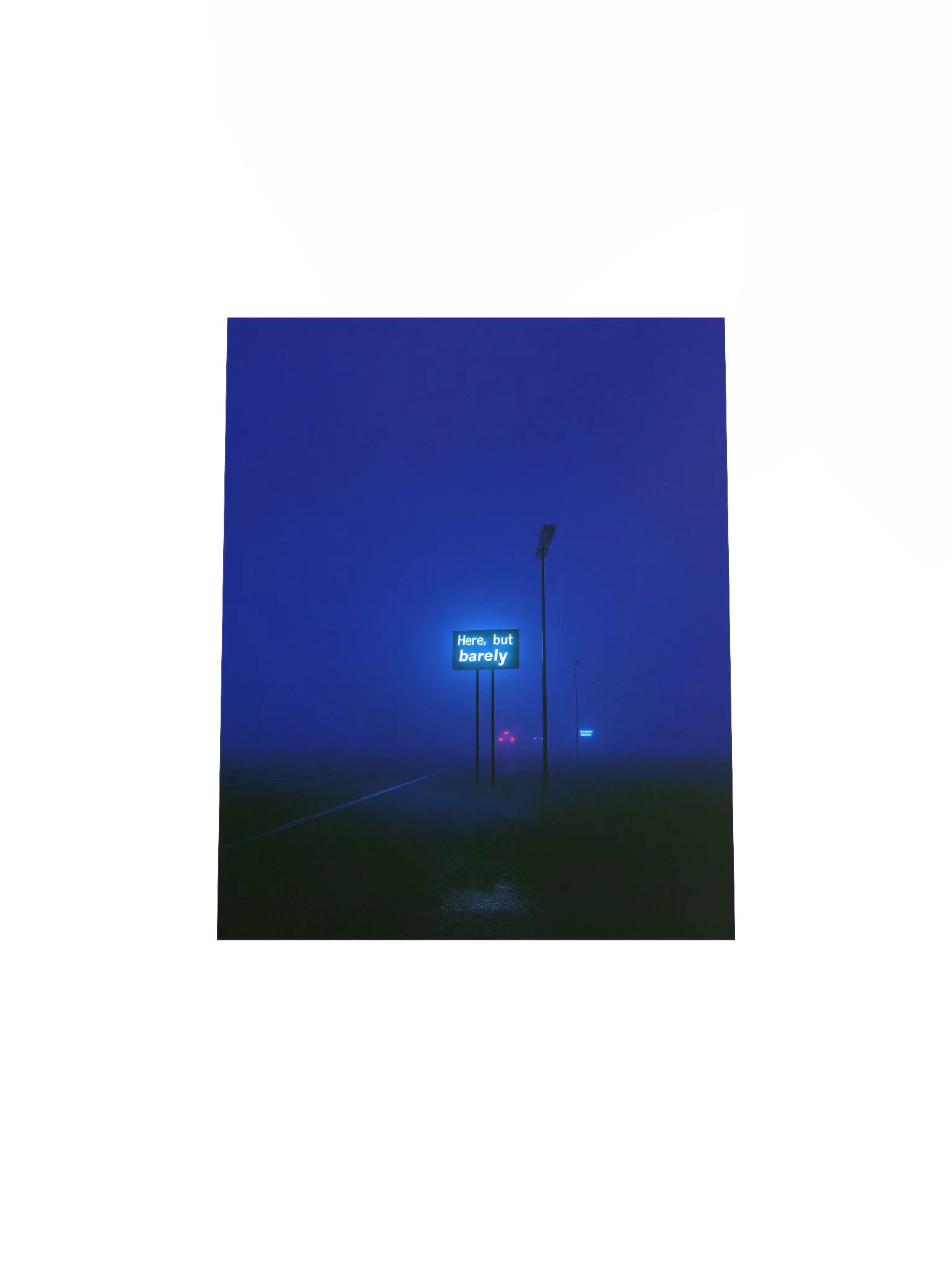 "Here, but barely" Matte Poster product image (4)