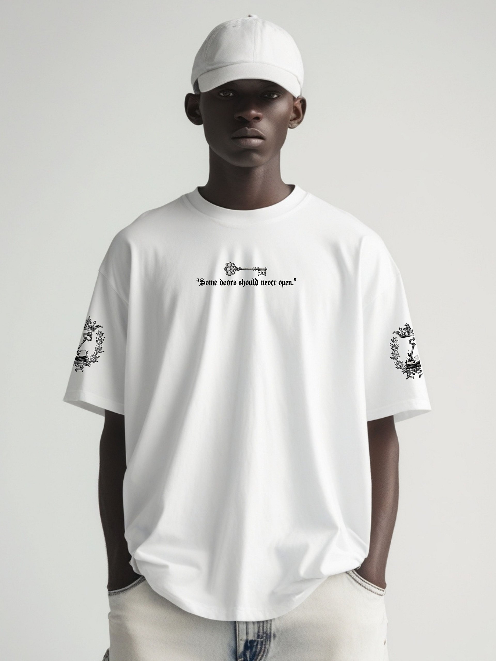 Some Doors Should Never Open – Portal Graphic T-Shirt | Dark Symbolic Tee | Cotton Statement Shirt product image (9)