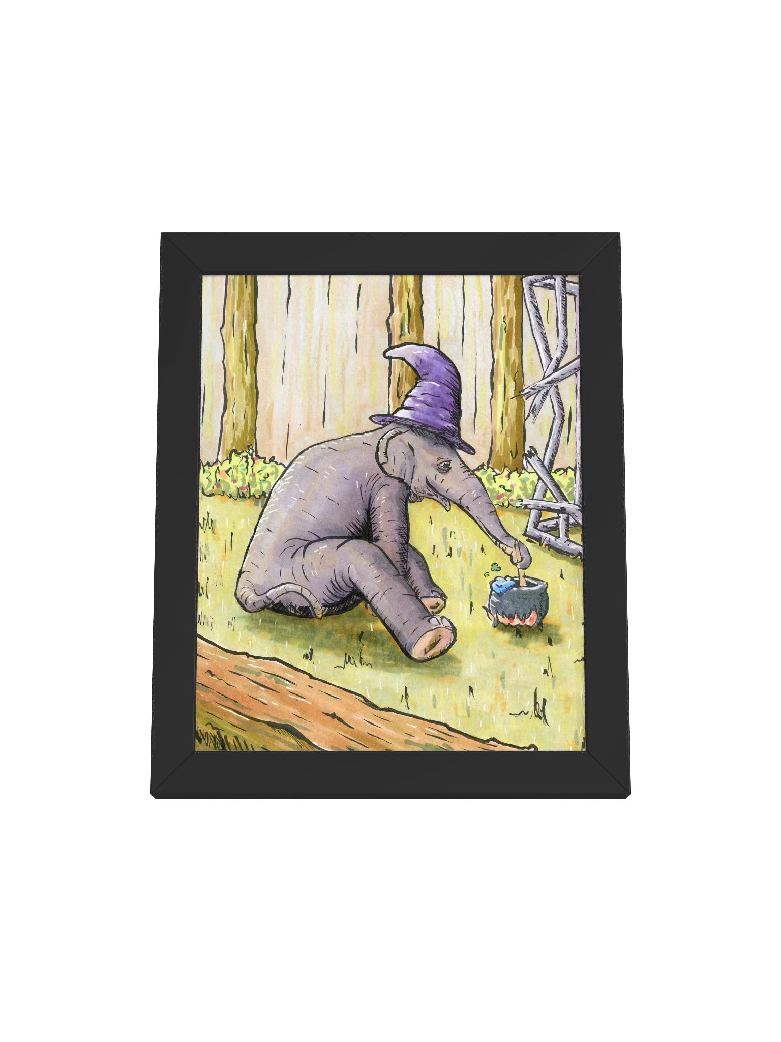Elephant Witch Framed Print product image (2)
