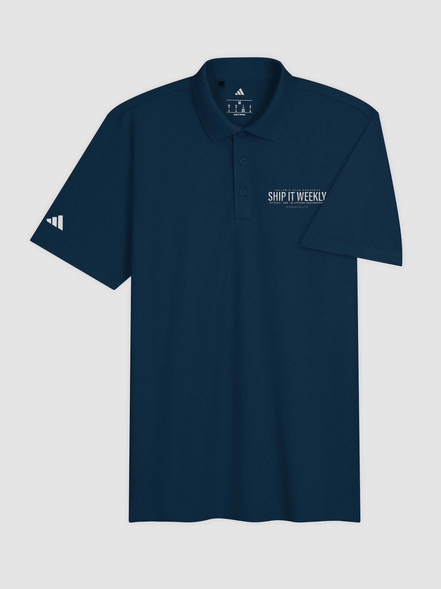Teller’s Tech Ship It Weekly Wordmark Performance Polo product image (3)