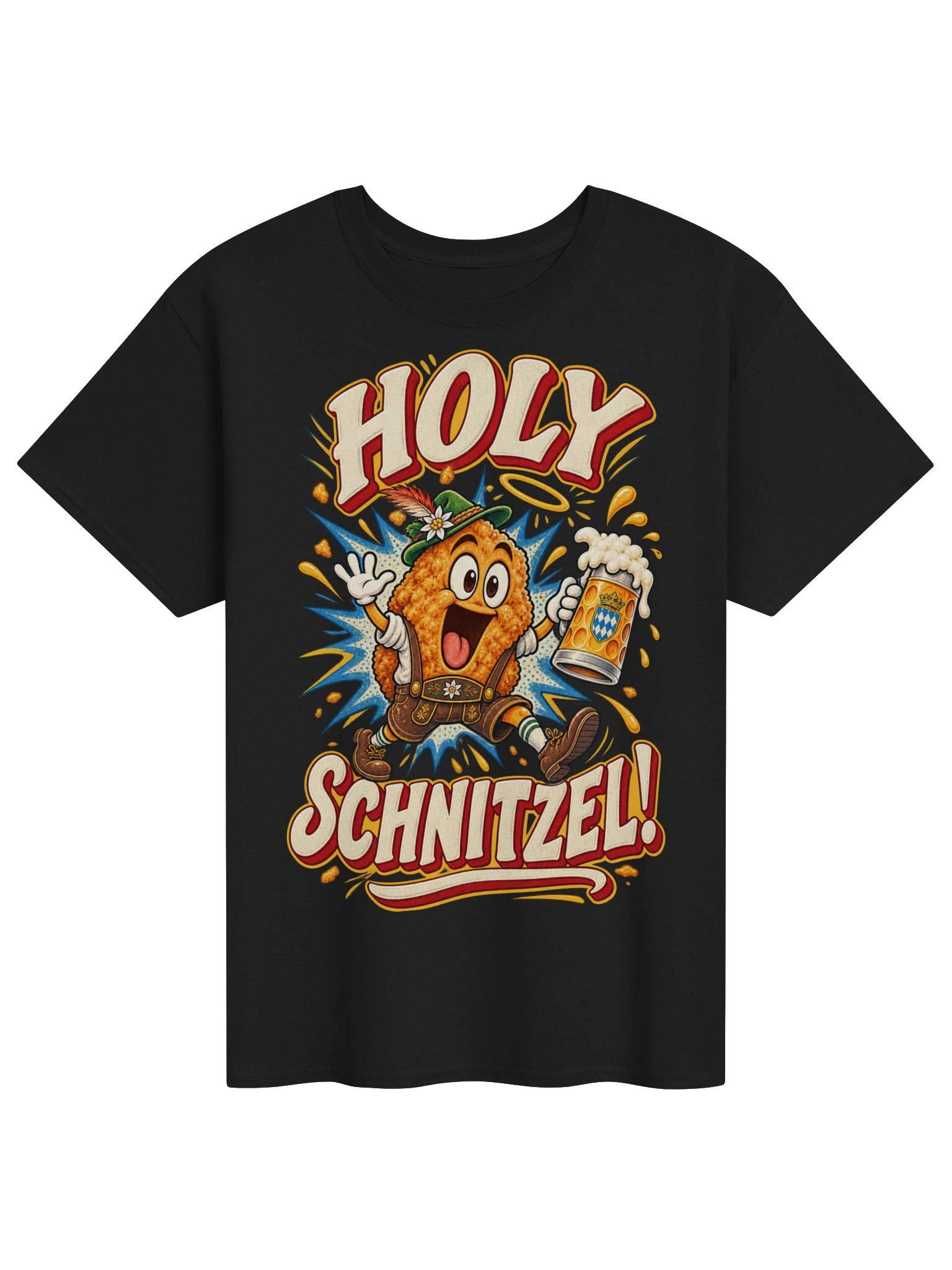 Holy Schnitzel Funny Oktoberfest German Beer Vintage Tee product image (8)