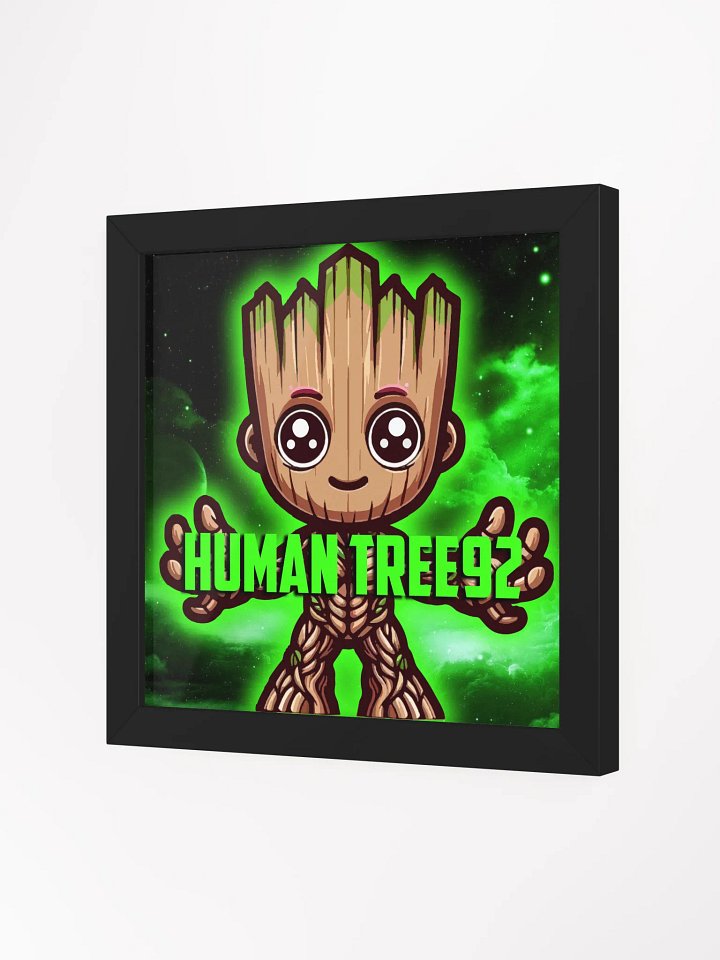 Framed High-Quality Matte Poster Green Glow Full product image (2)