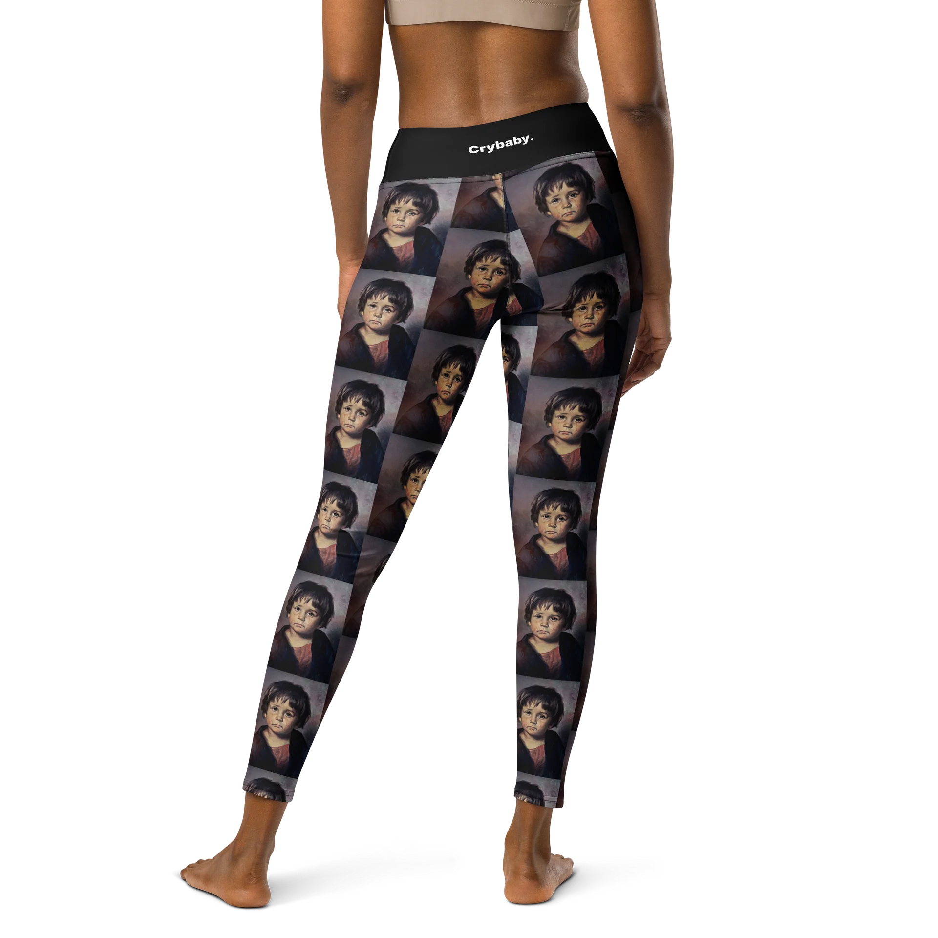 Crybaby Portrait Mosaic Yoga Tights product image (1)