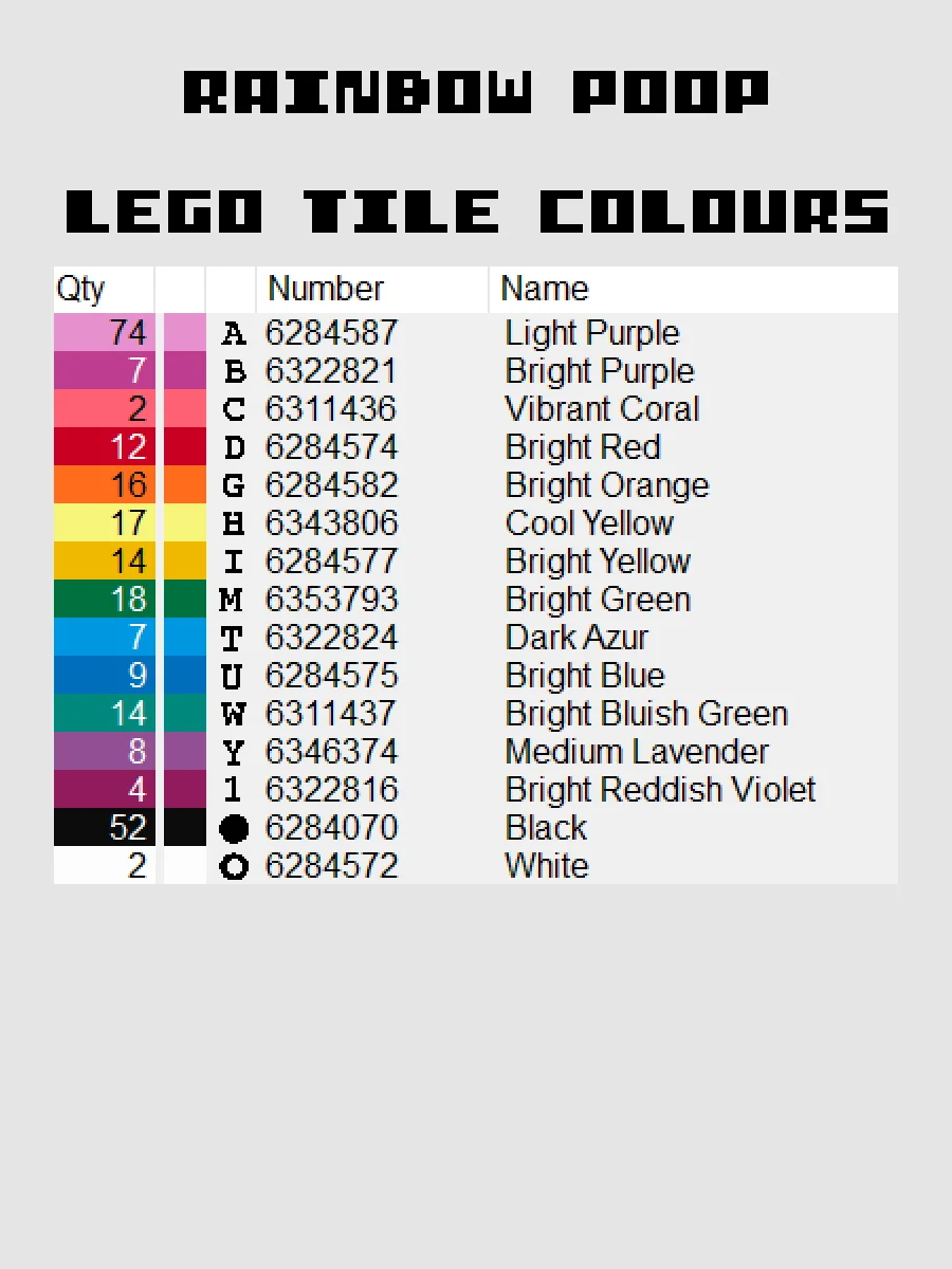 Rainbow Poop Pixel Art product image (5)