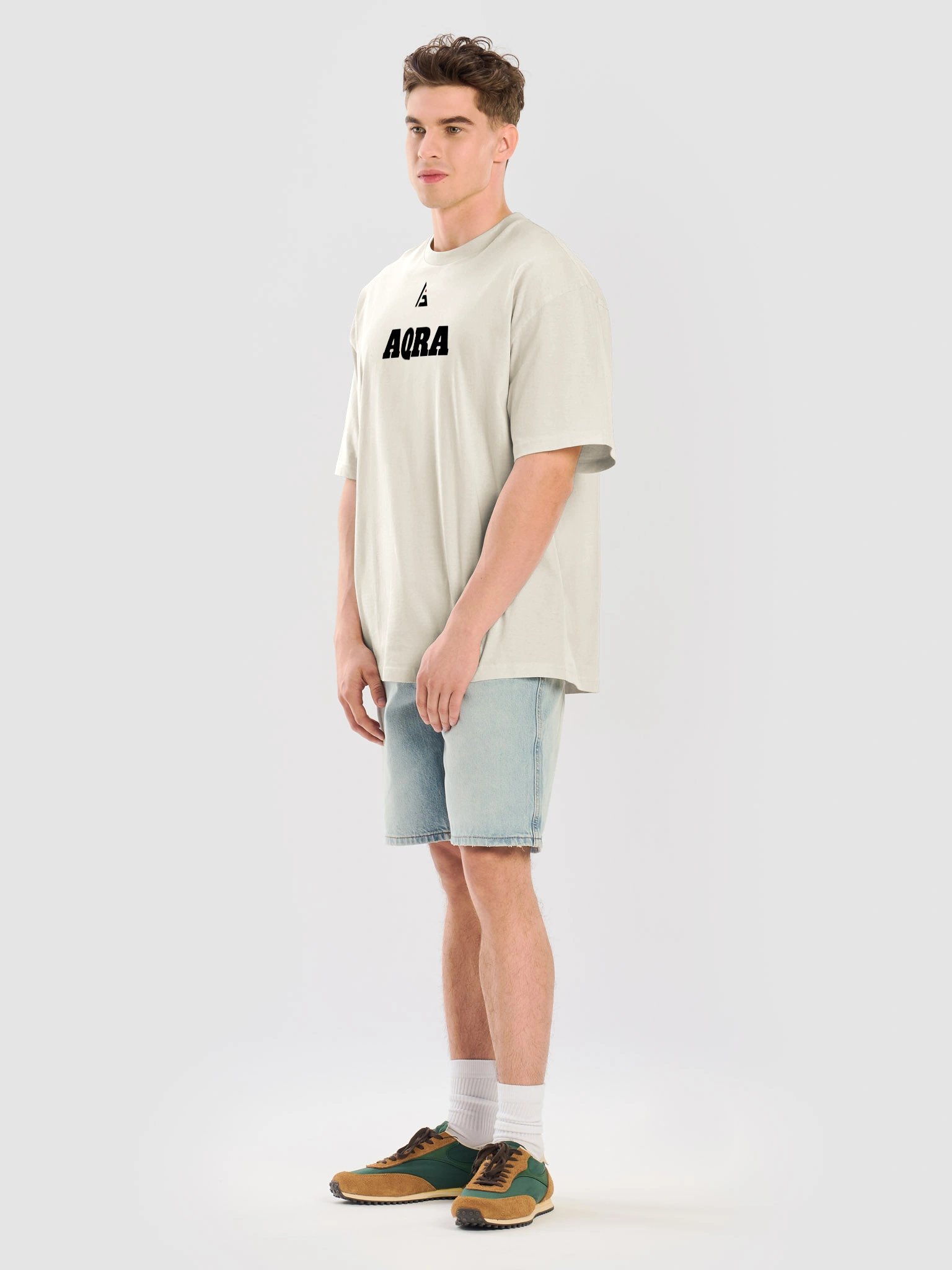 Minimal Black Red Accent Oversized Tee product image (2)
