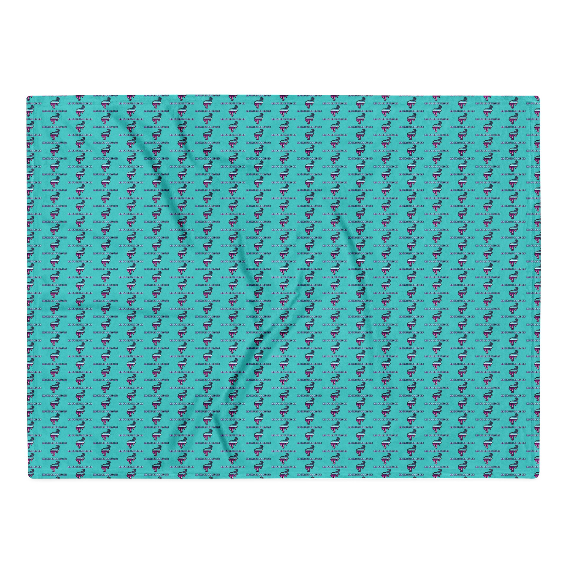 2026 Bronco Beach Bash OBX / Destination Bigfoot Bronco Collab Throw Blanket Dark Turquiose (Multiple Sizes Available) product image (2)