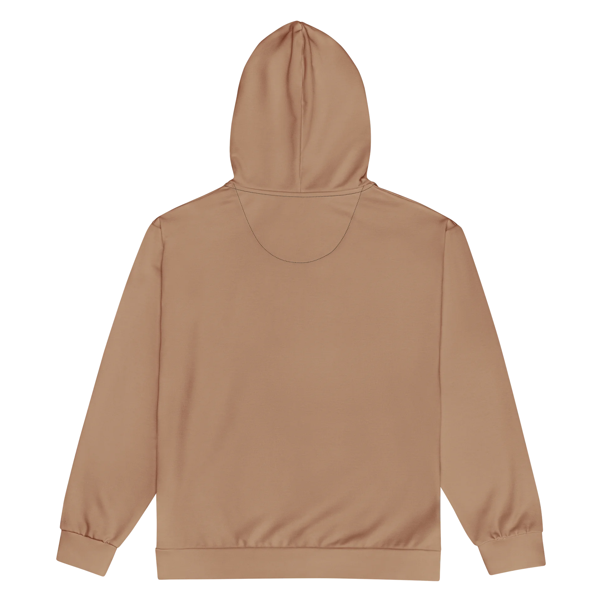 Tan Minimal All-Over Print Zip Hoodie product image (2)