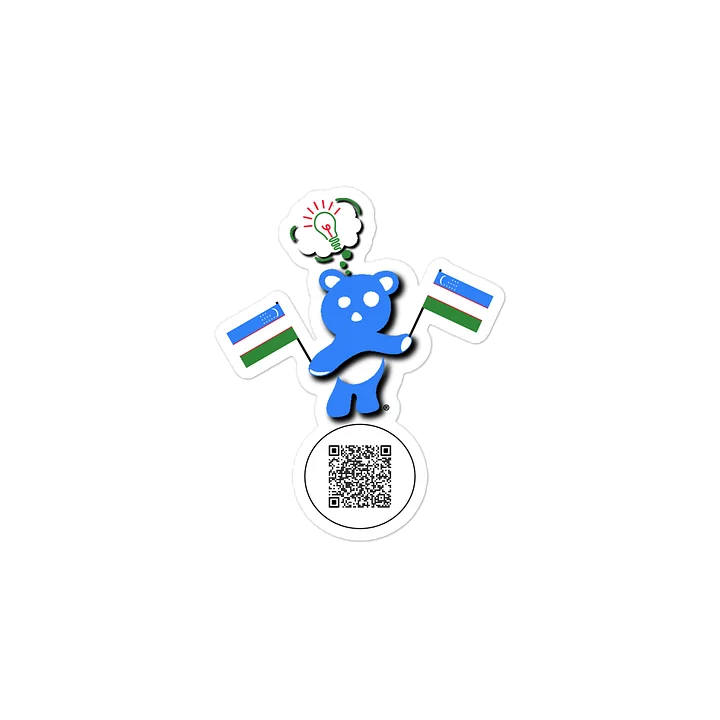 Uzbekistan — Country Bear Sticker | BehrBrained Media product image (2)