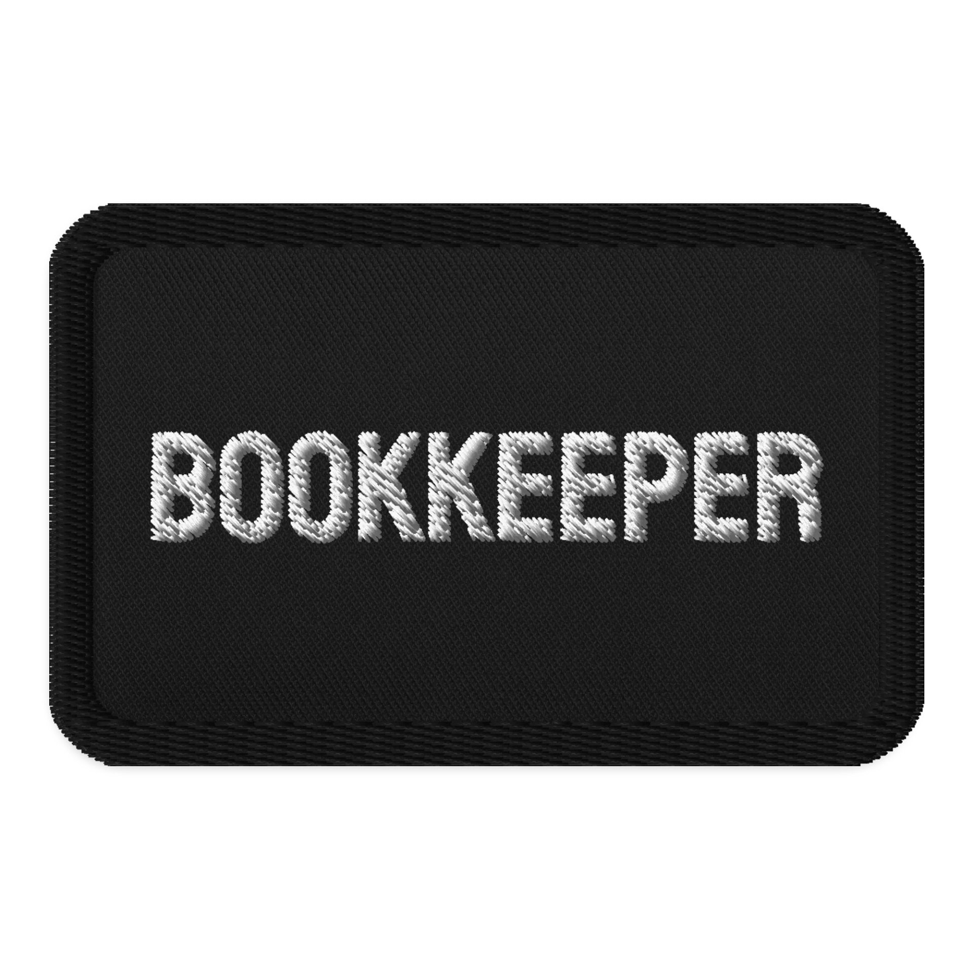 Bookkeeper Embroidered Patch product image (1)