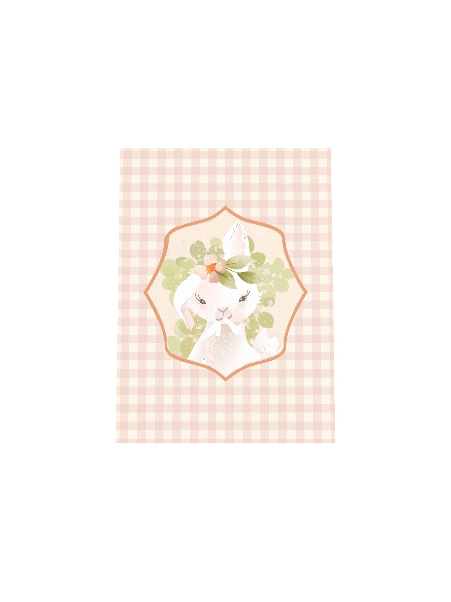 Sweet Cheeky Rabbit Gingham Print product image (5)