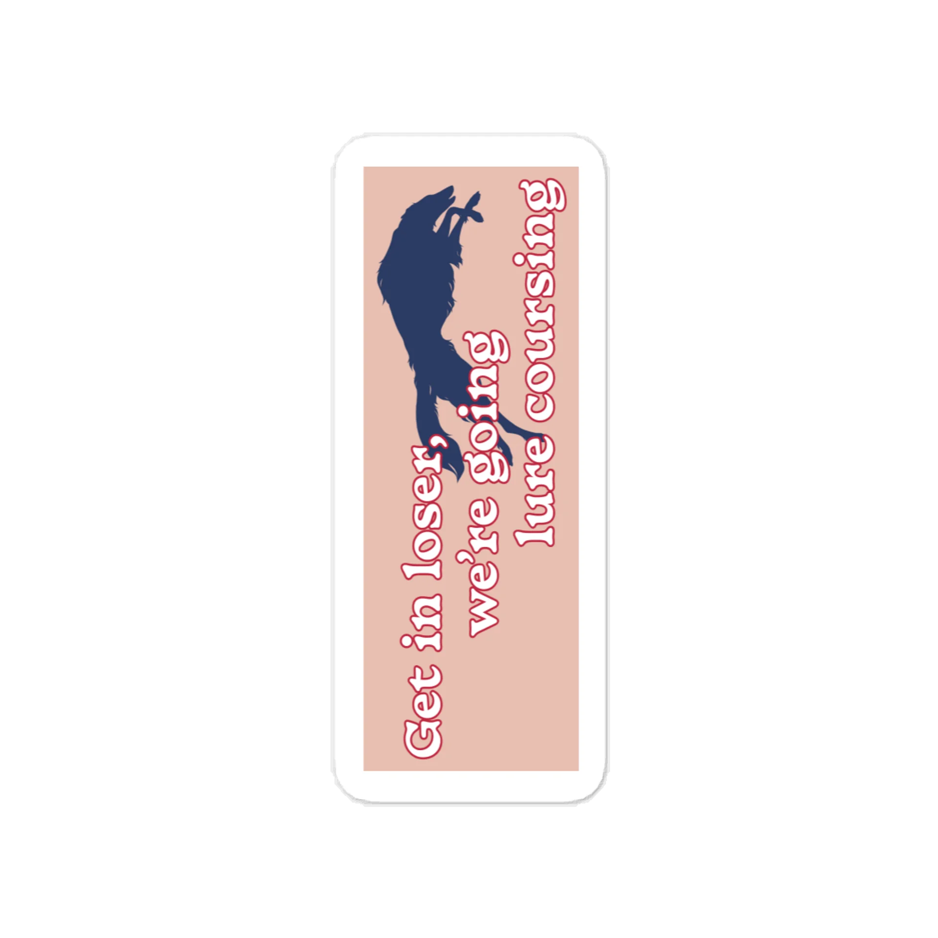 Lure Coursing Sticker - Pink product image (1)