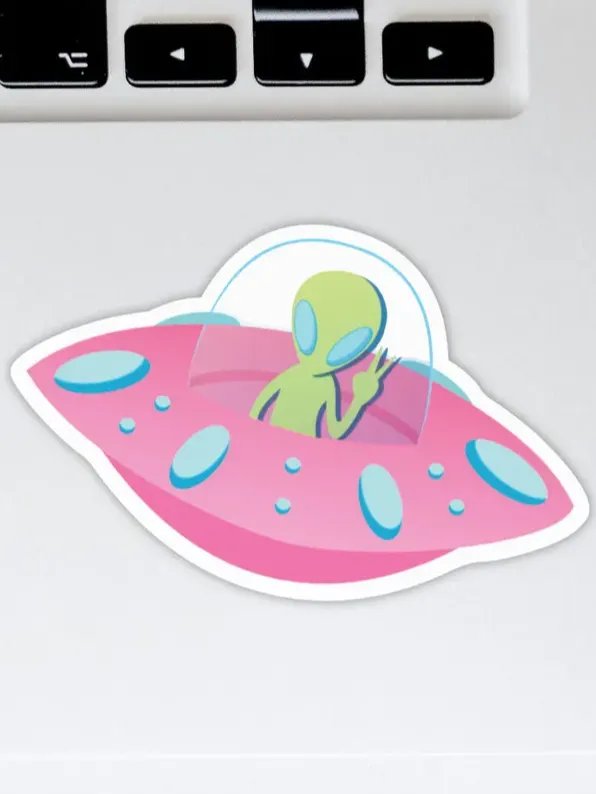 Alien UFO Sticker product image (1)