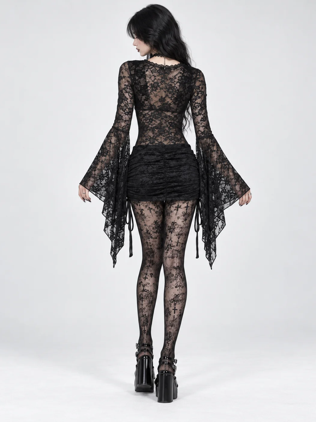 Midnight Lace Bell Sleeve Top product image (2)